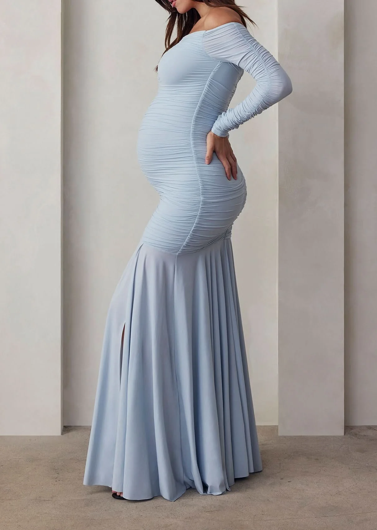 Airbrush Off The Shoulder Dress - Image 9