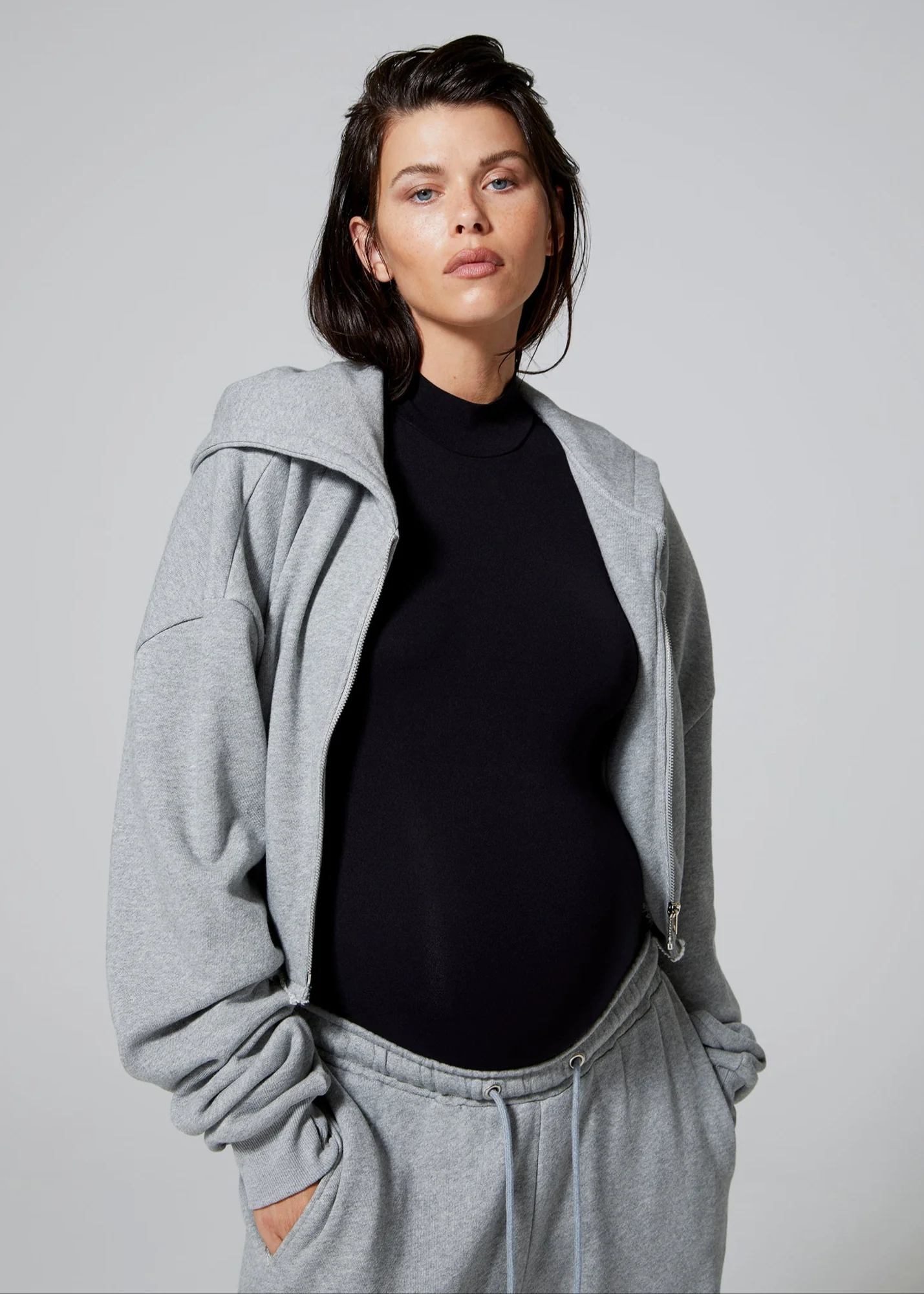Classic Terry Cropped Hoodie - Image 2