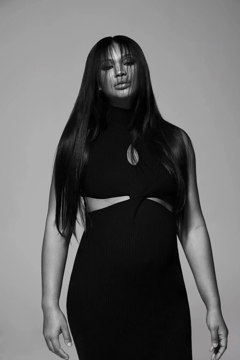 Cozy Knit Turtleneck Midi Dress - Image 4