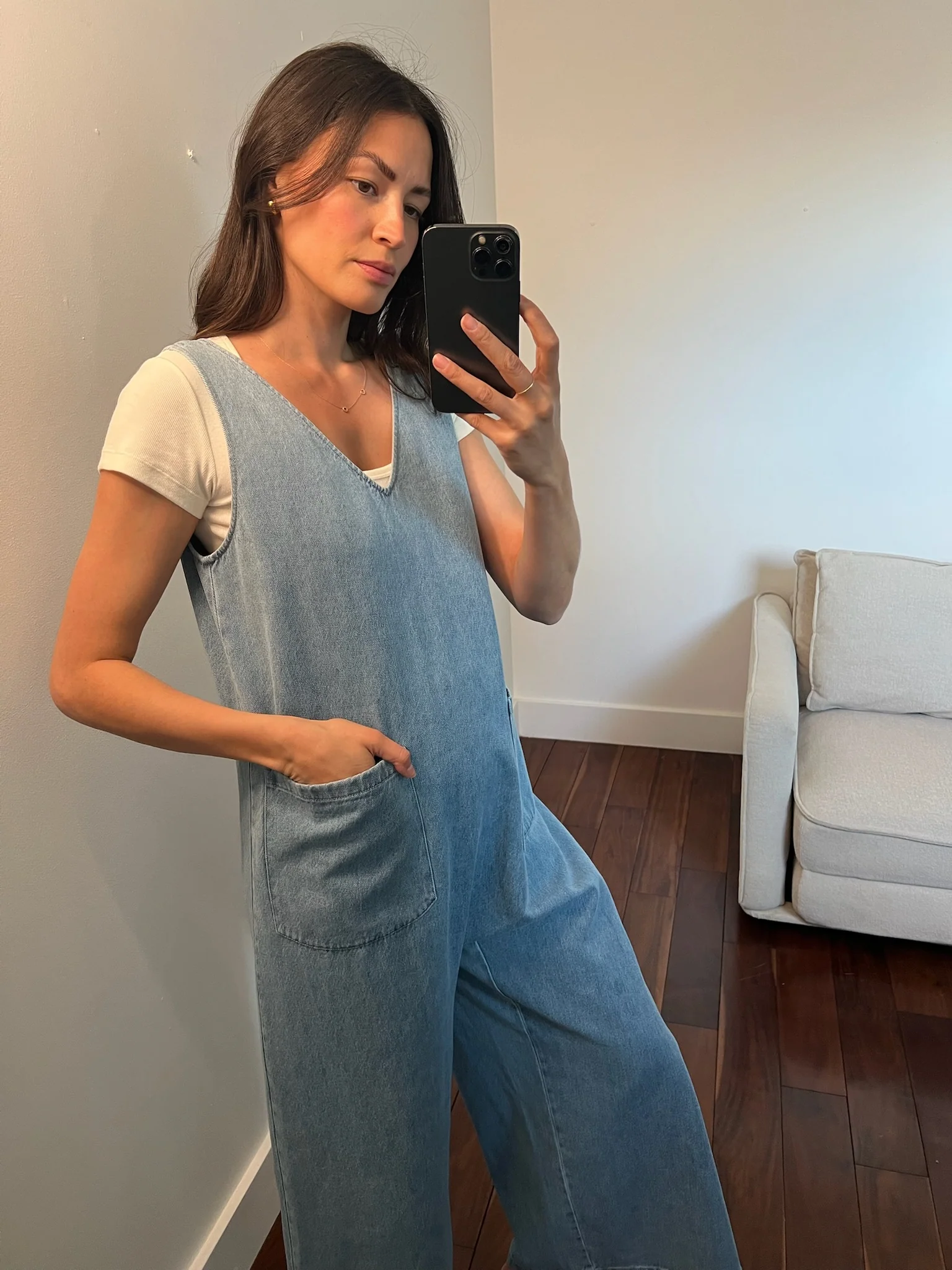 Denim Oversized Jumpsuit - Image 3