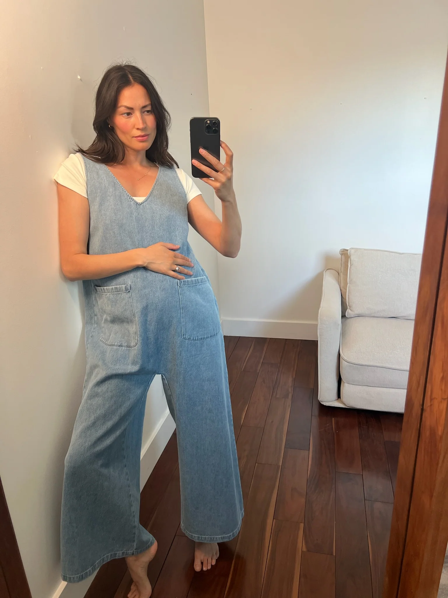 Denim Oversized Jumpsuit - Image 4