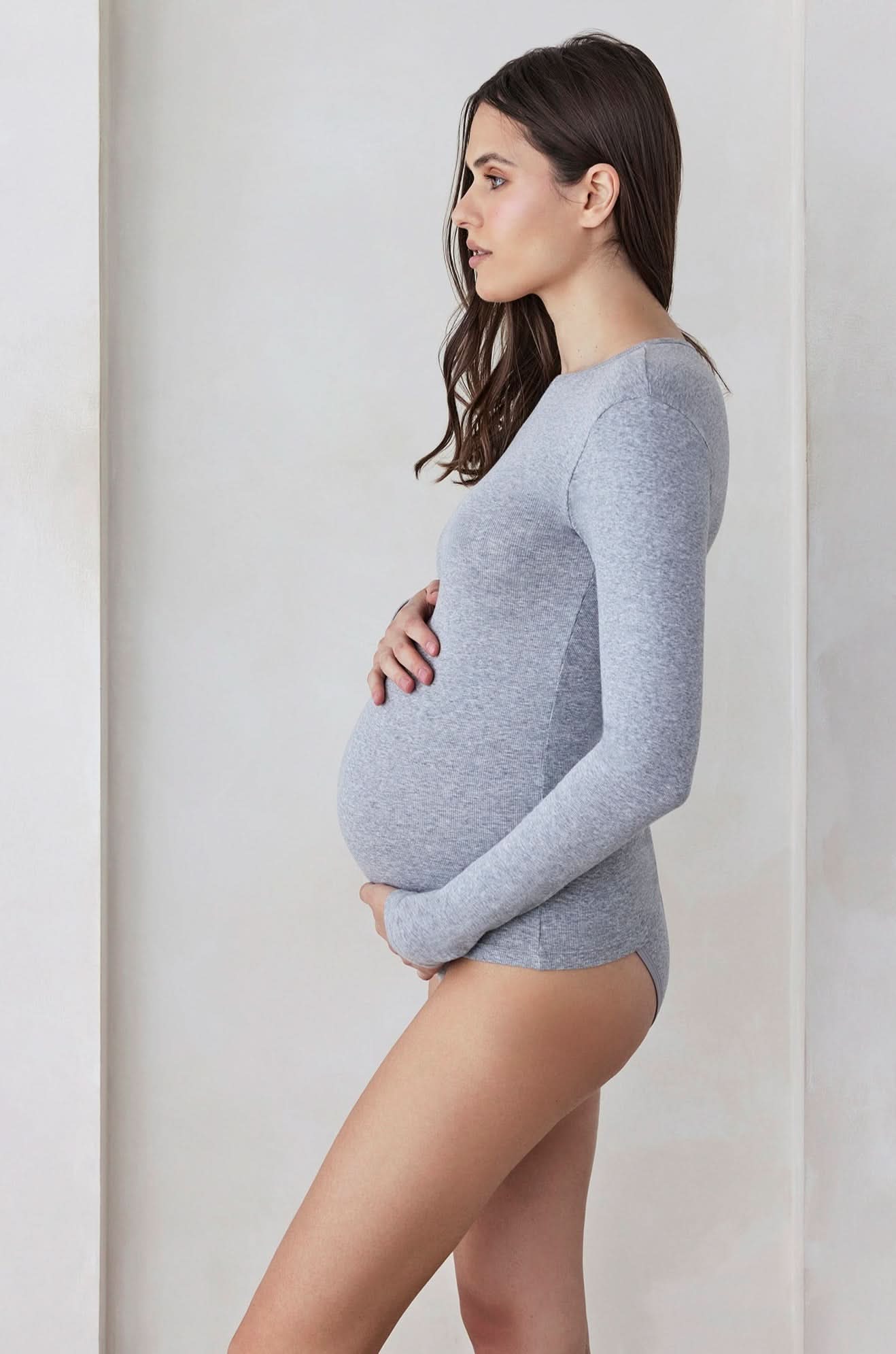 Cotton Rib Long Sleeve Tee - Image 4