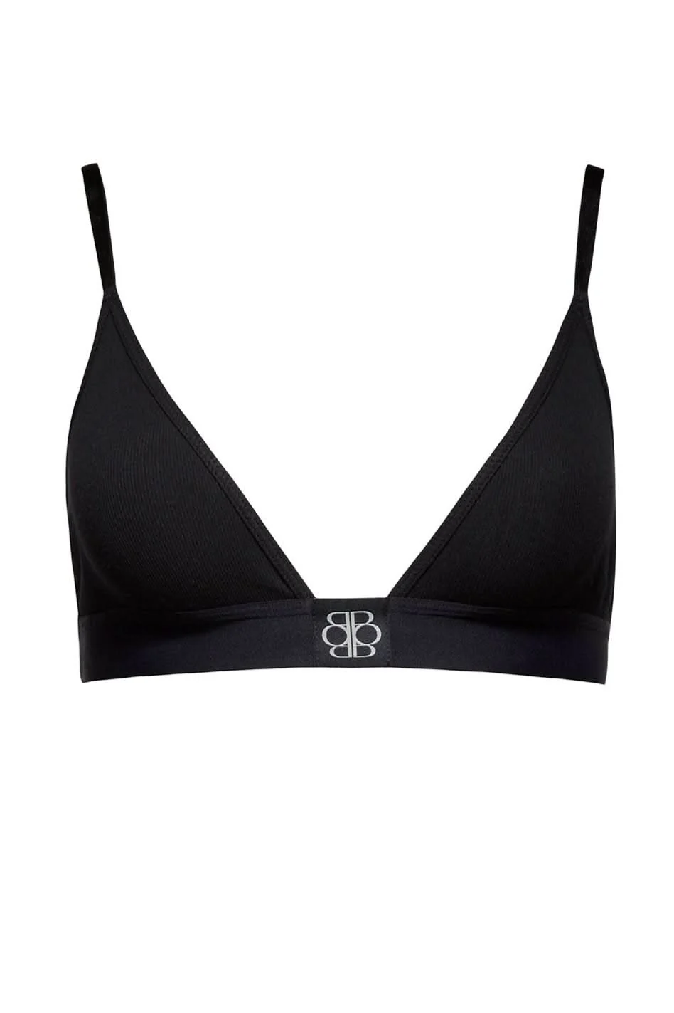 Cotton Rib Triangle Bralette - Image 4