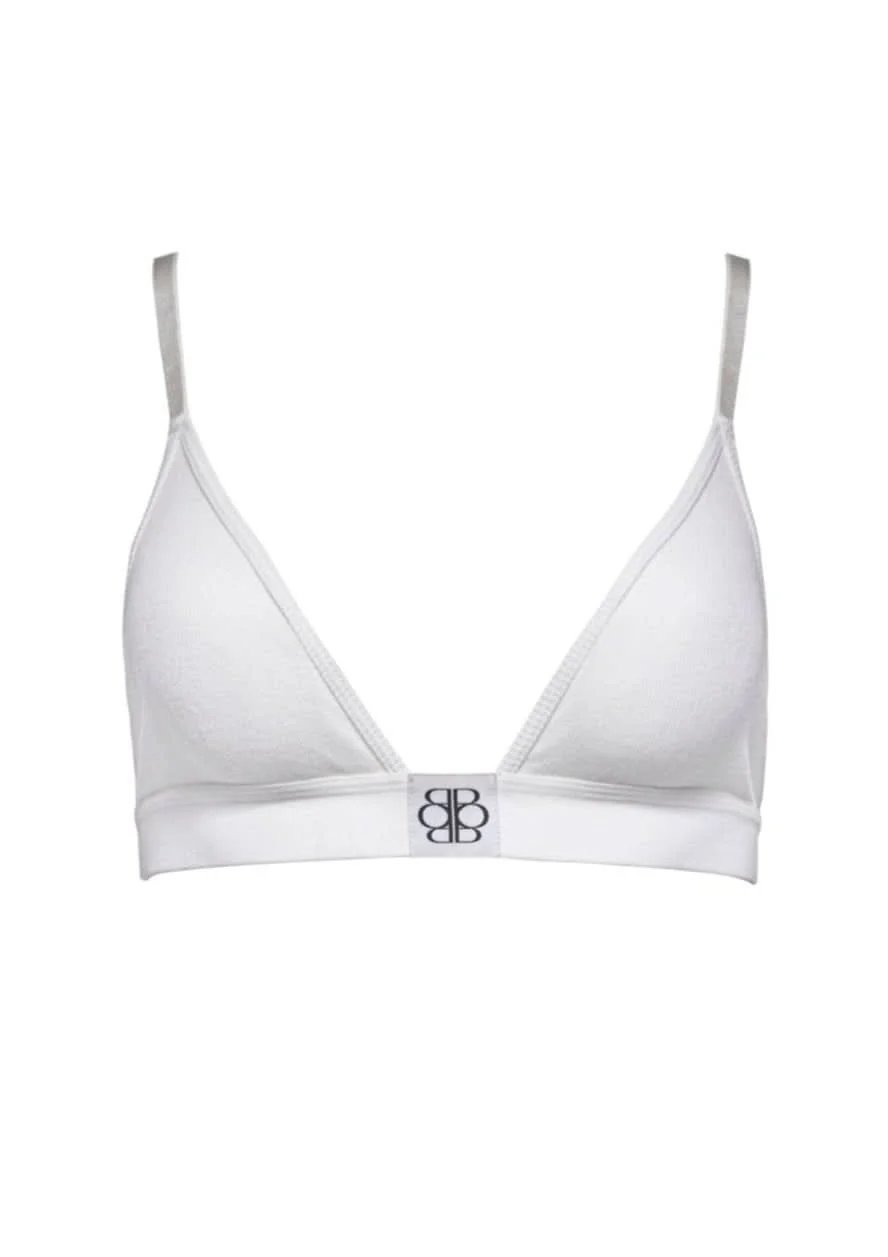Cotton Rib Triangle Bralette - Image 7