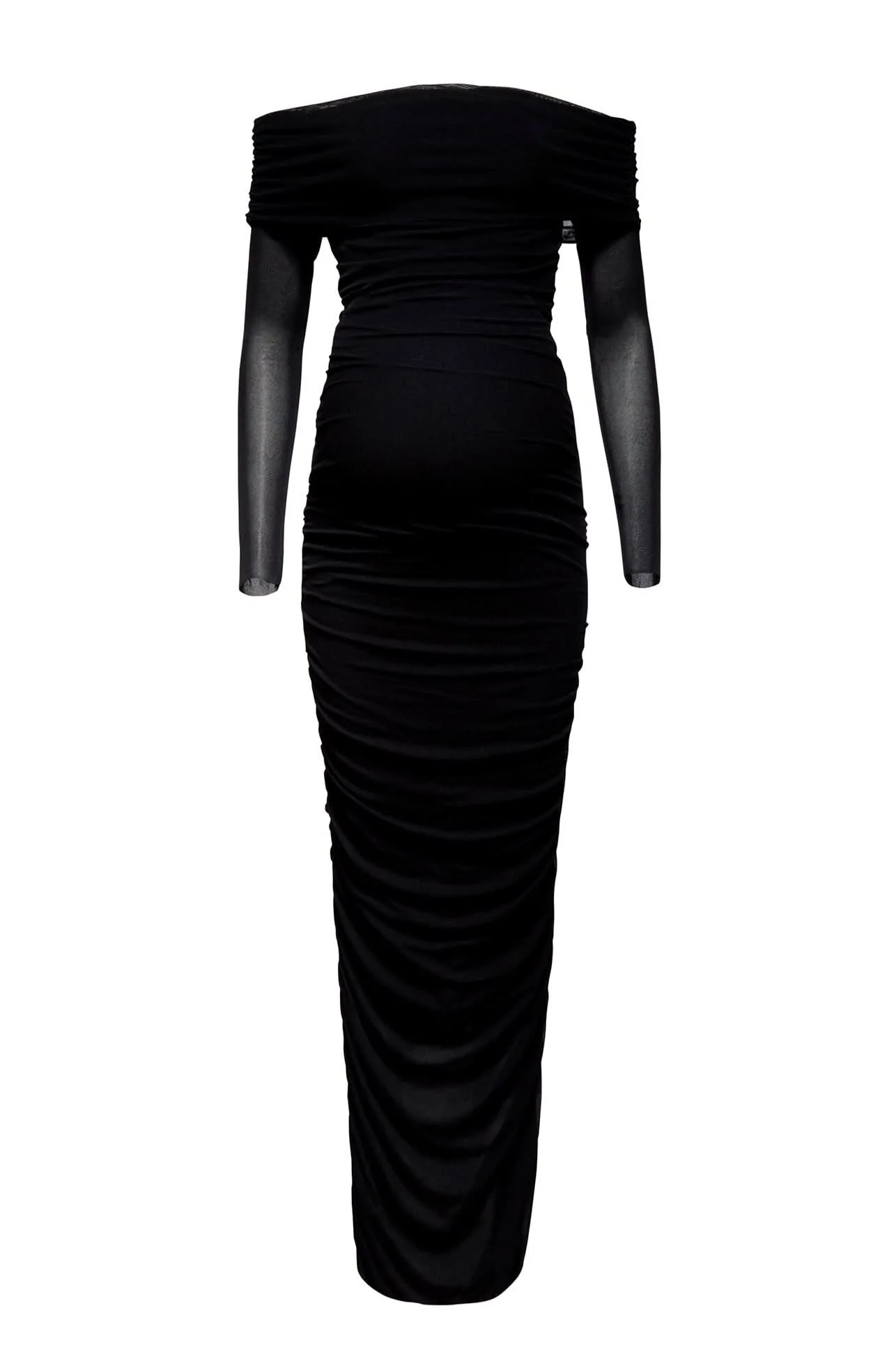 Off The Shoulder Soft Mesh Dress - Image 8