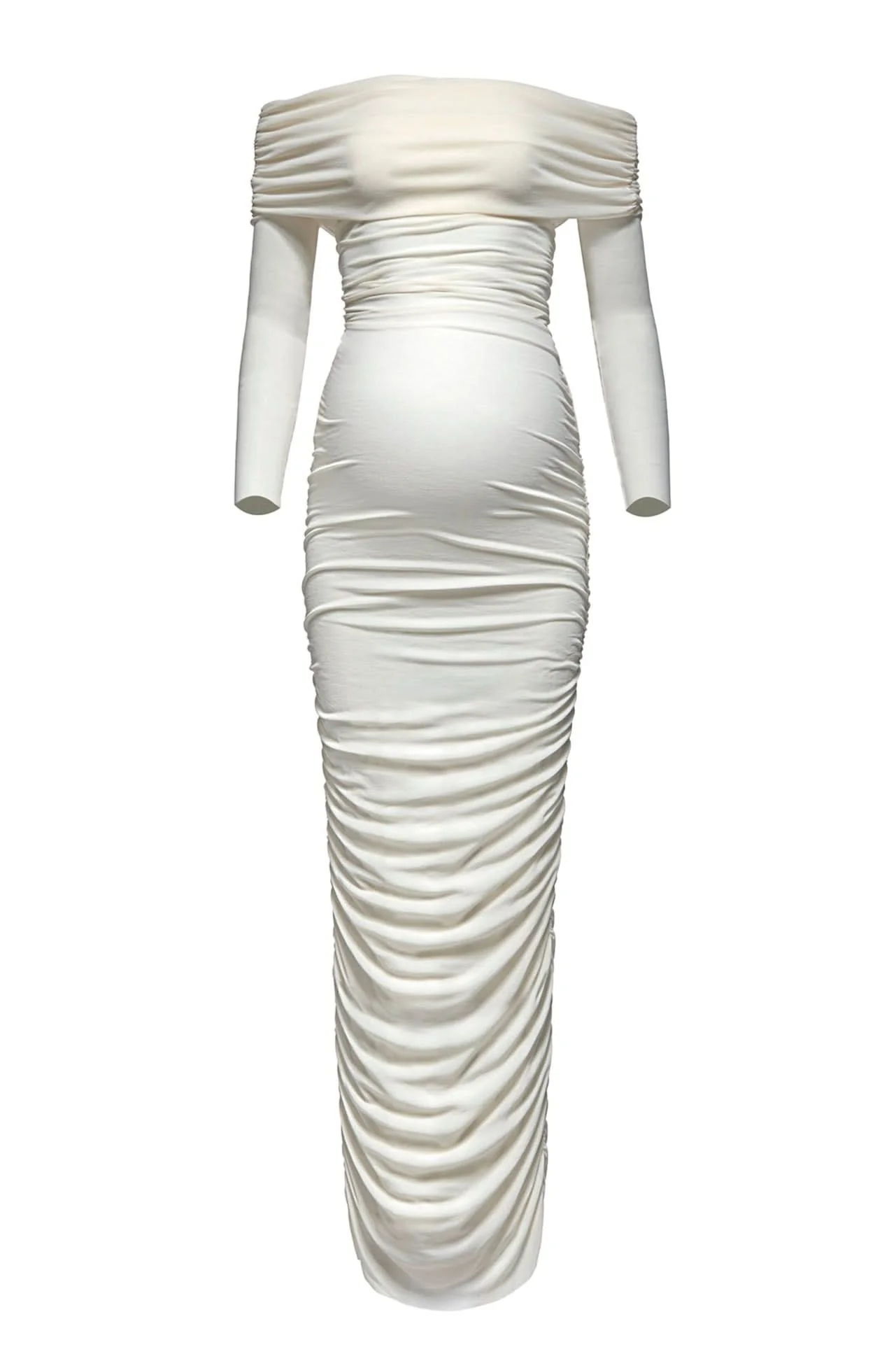Off The Shoulder Soft Mesh Dress - Image 27