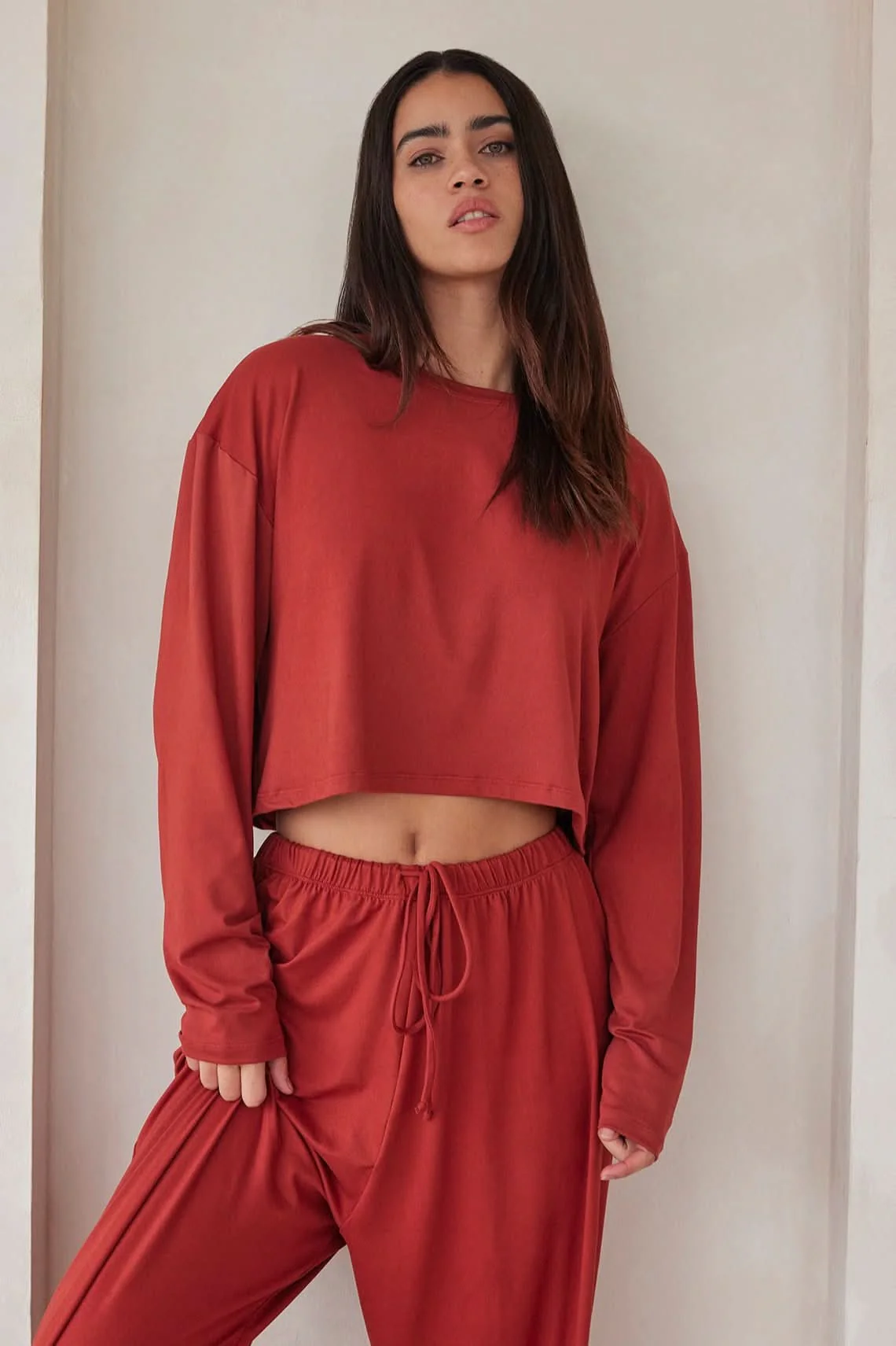 The Cloud Long Sleeve Crop Tee - Image 25