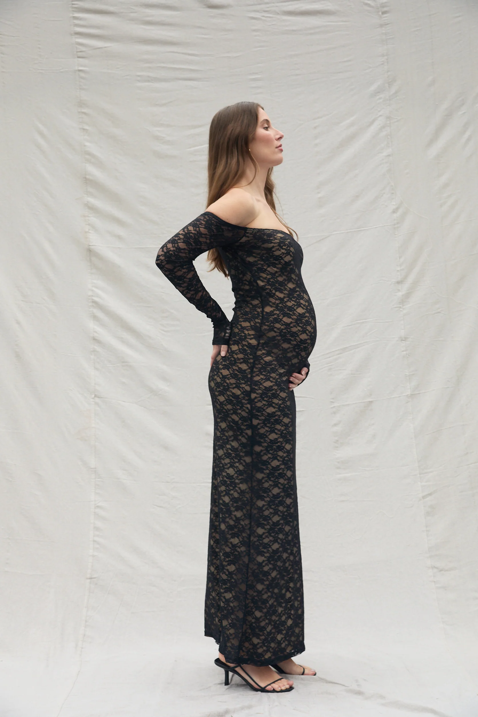Off The Shoulder Lace Dress - Image 10