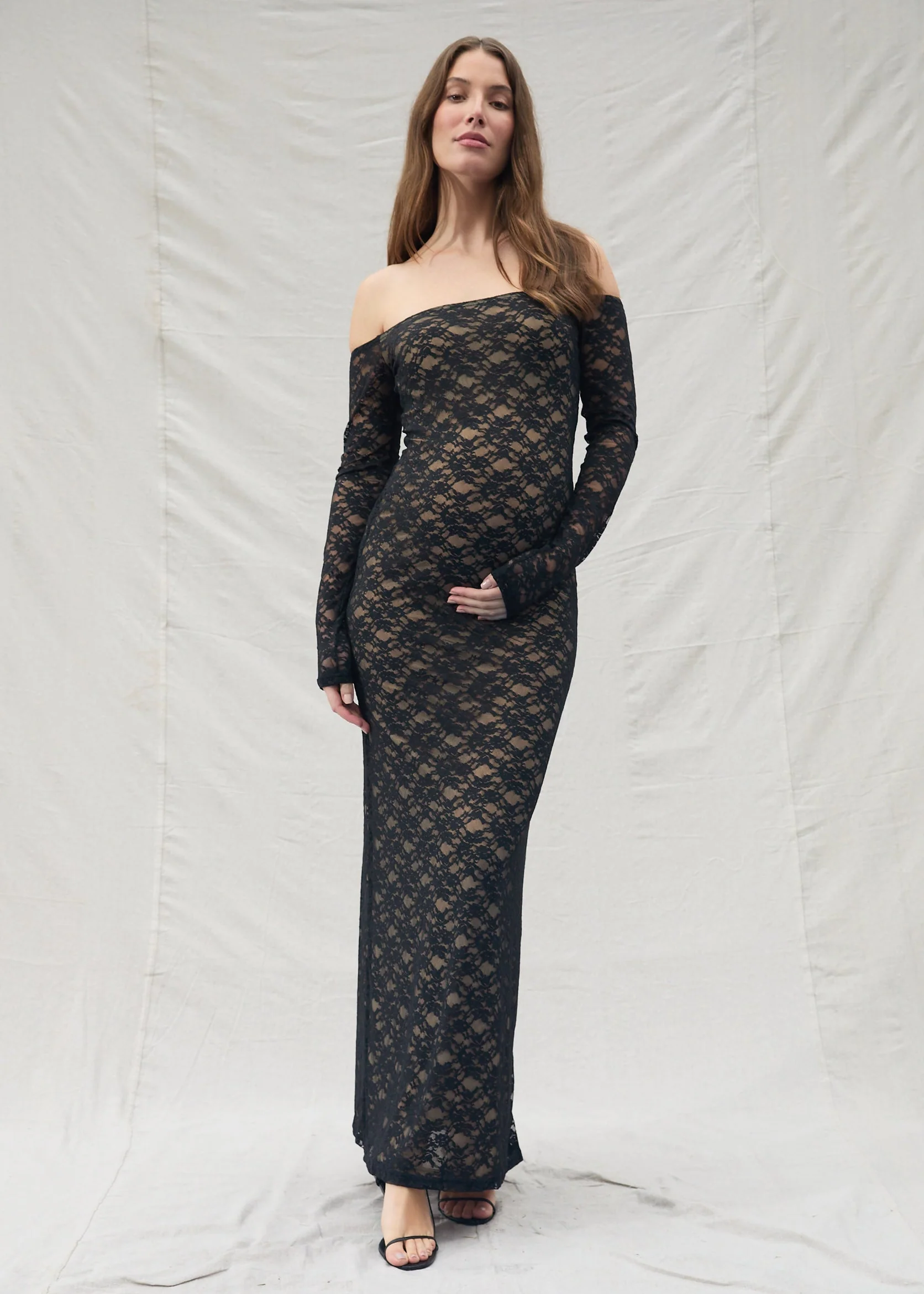 Off The Shoulder Lace Dress - Image 11