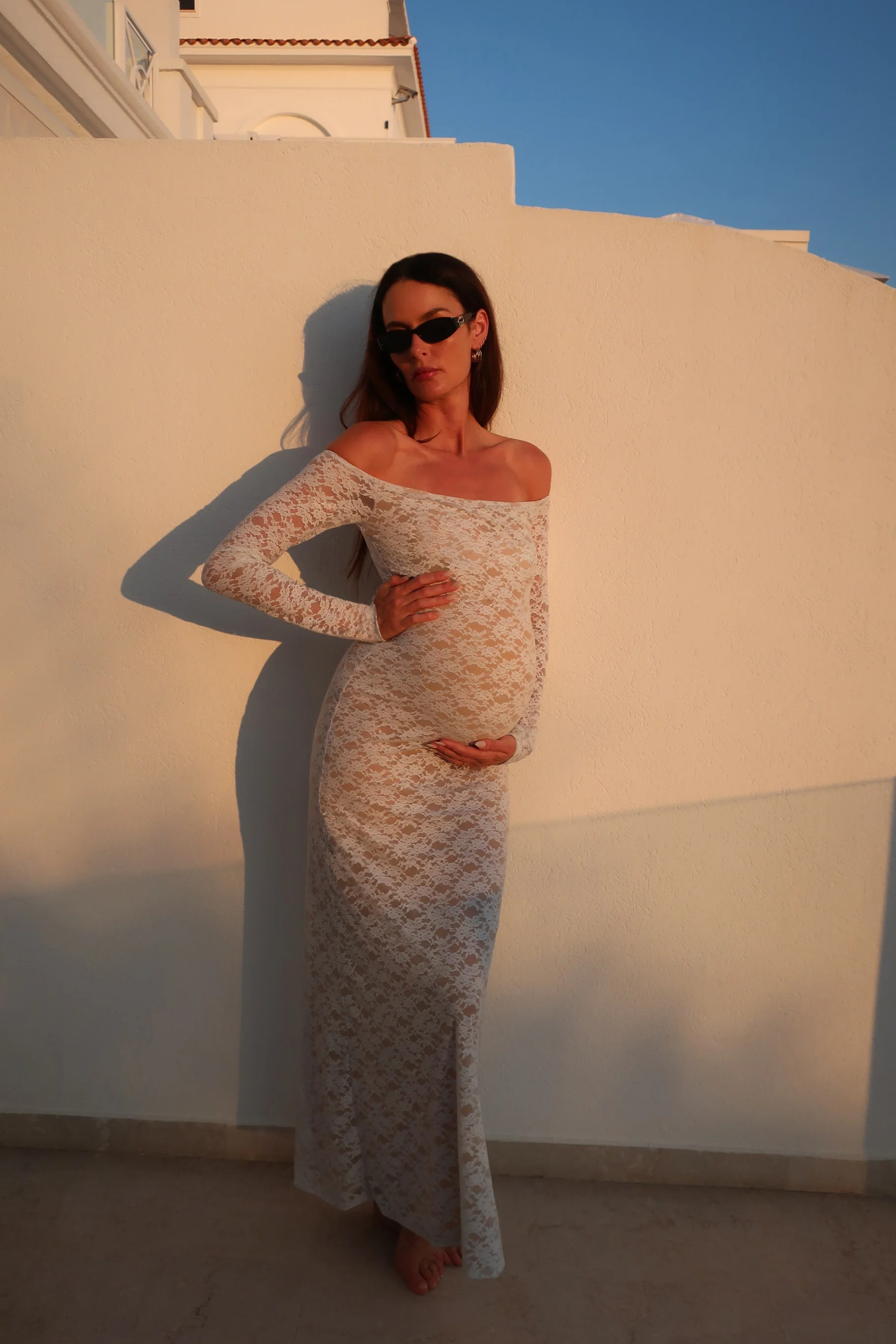 Off The Shoulder Lace Dress - Image 2