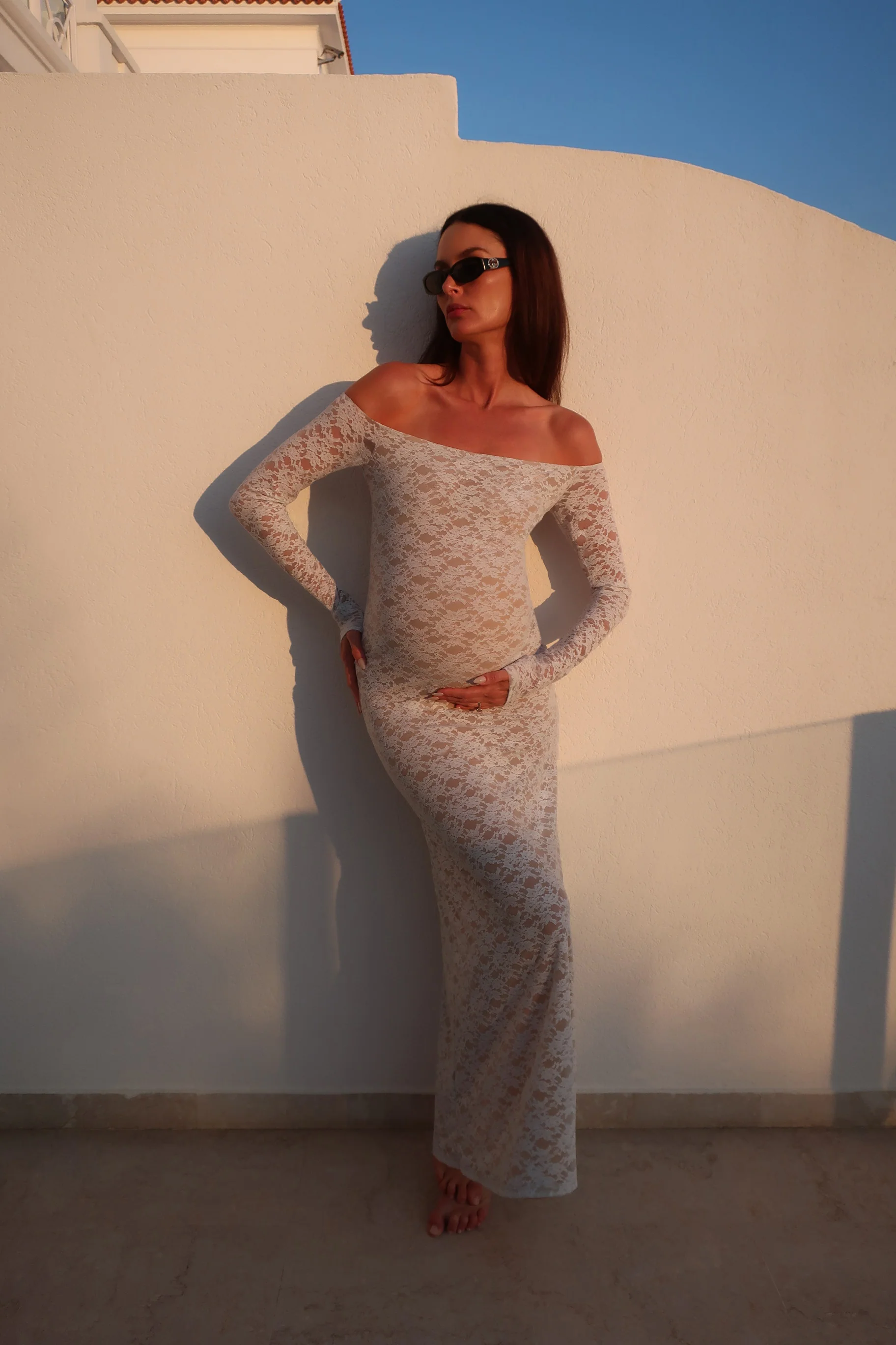 Off The Shoulder Lace Dress - Image 6
