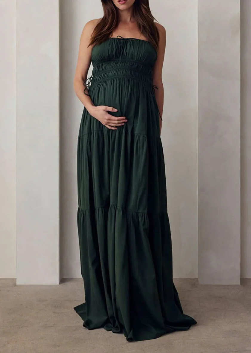 Shirred Strapless Gown - Image 18