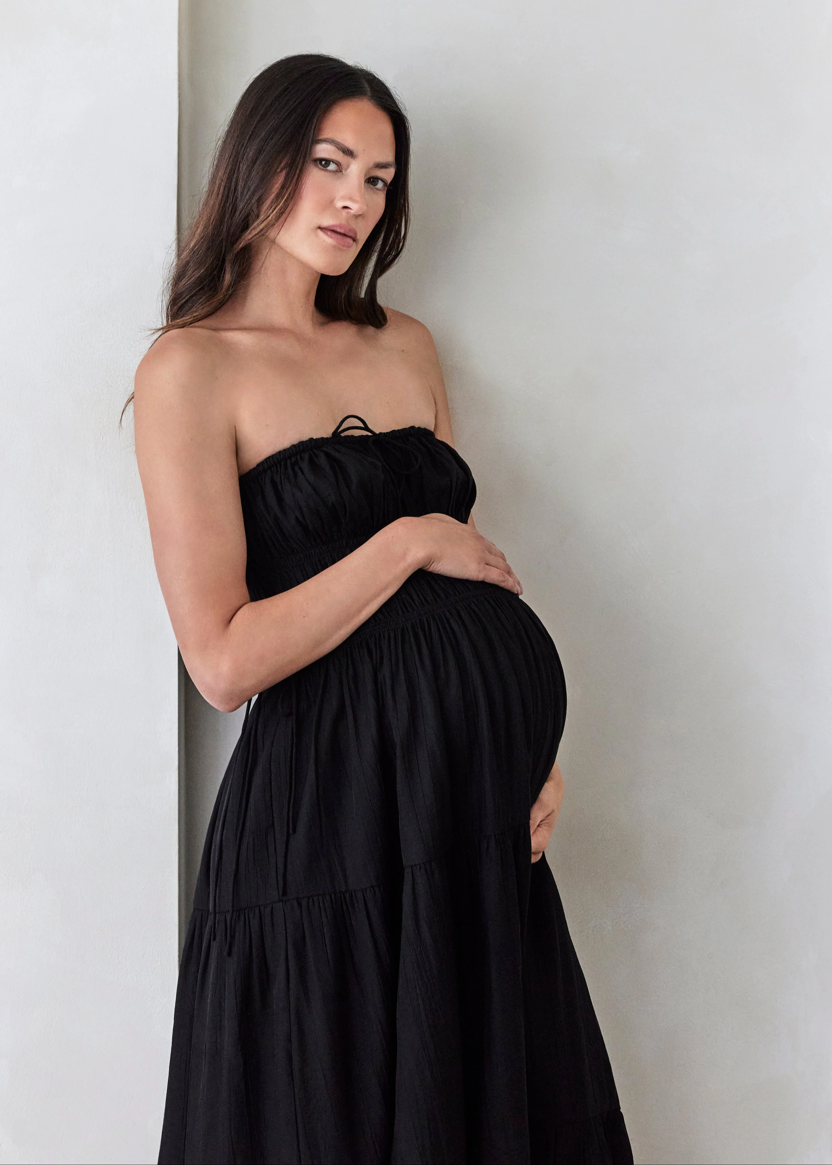 Shirred Strapless Gown - Image 9