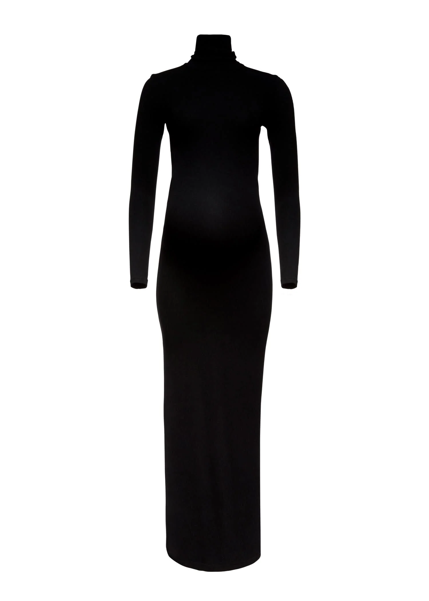 Soft Rib Turtleneck Long Sleeve Maxi Dress - Image 6