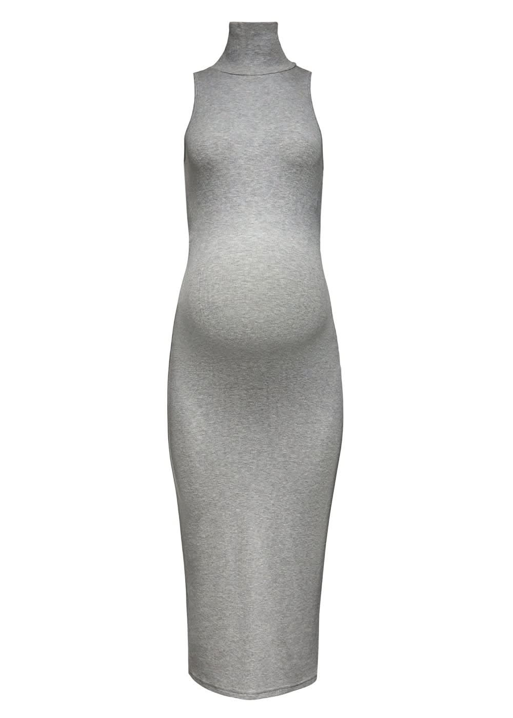 Soft Rib Turtleneck Sleeveless Dress - Image 4