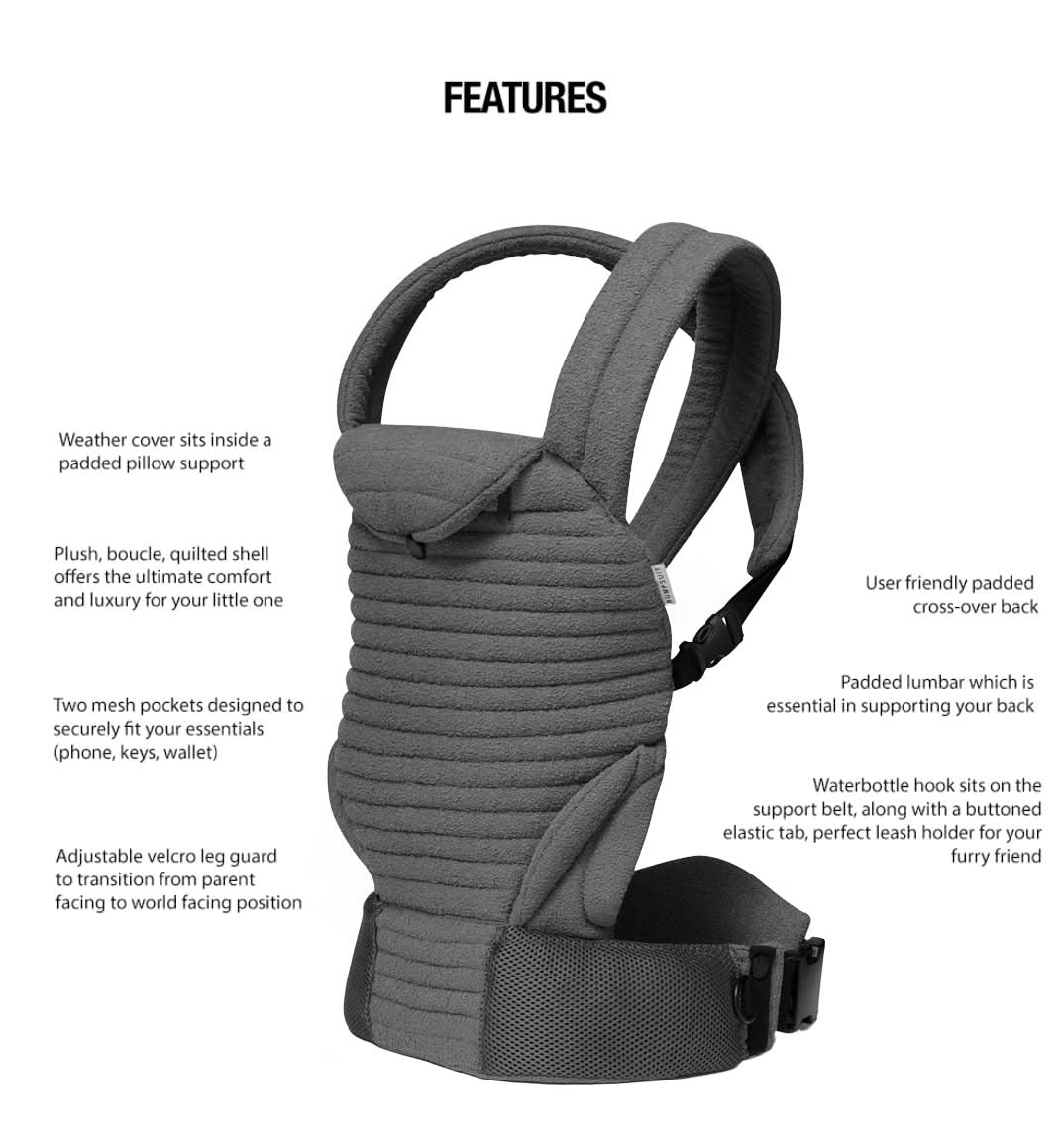 The Armadillo Baby Carrier - Slate - Image 4