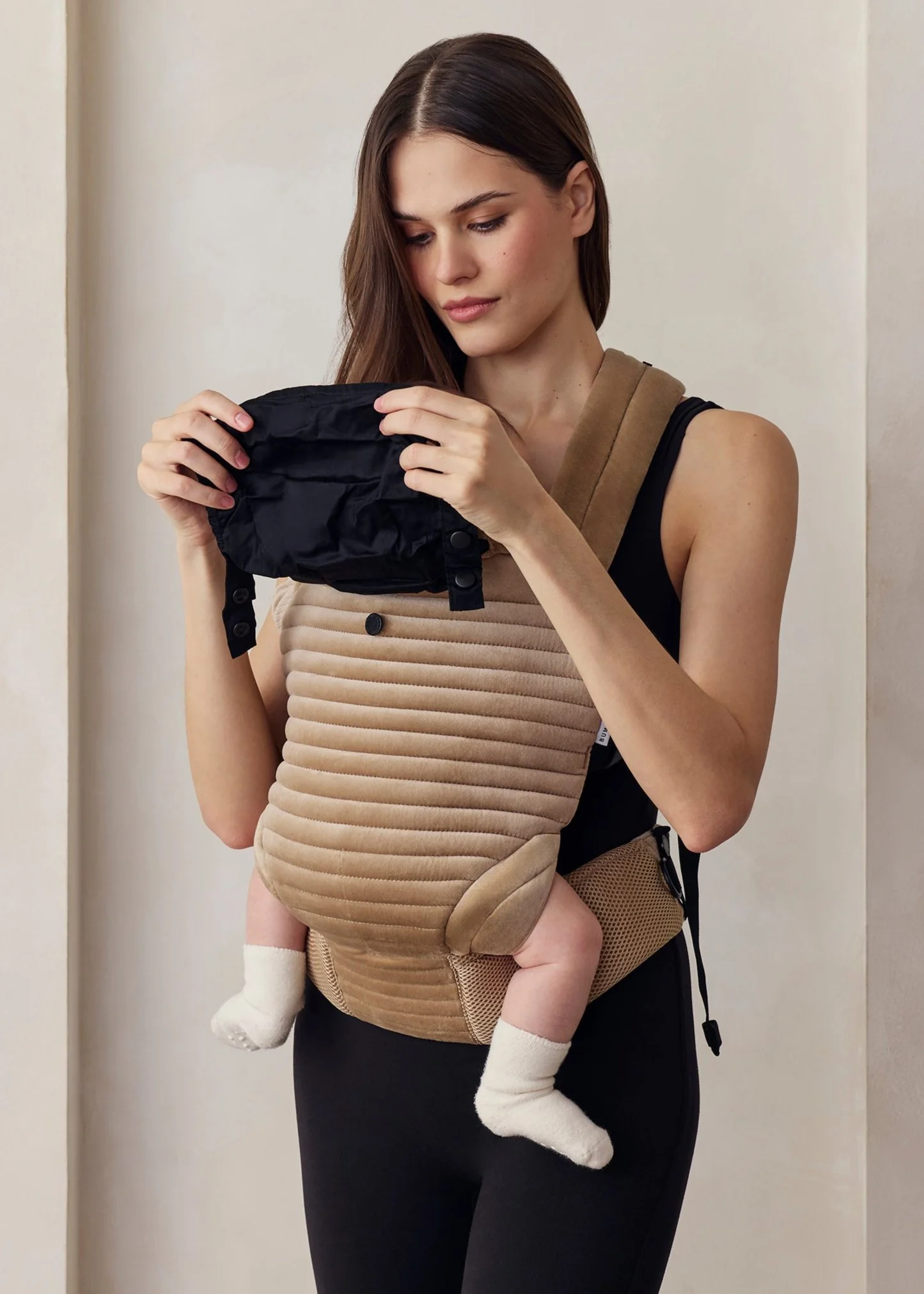 The Armadillo Baby Carrier - Dune Velvet - Image 9
