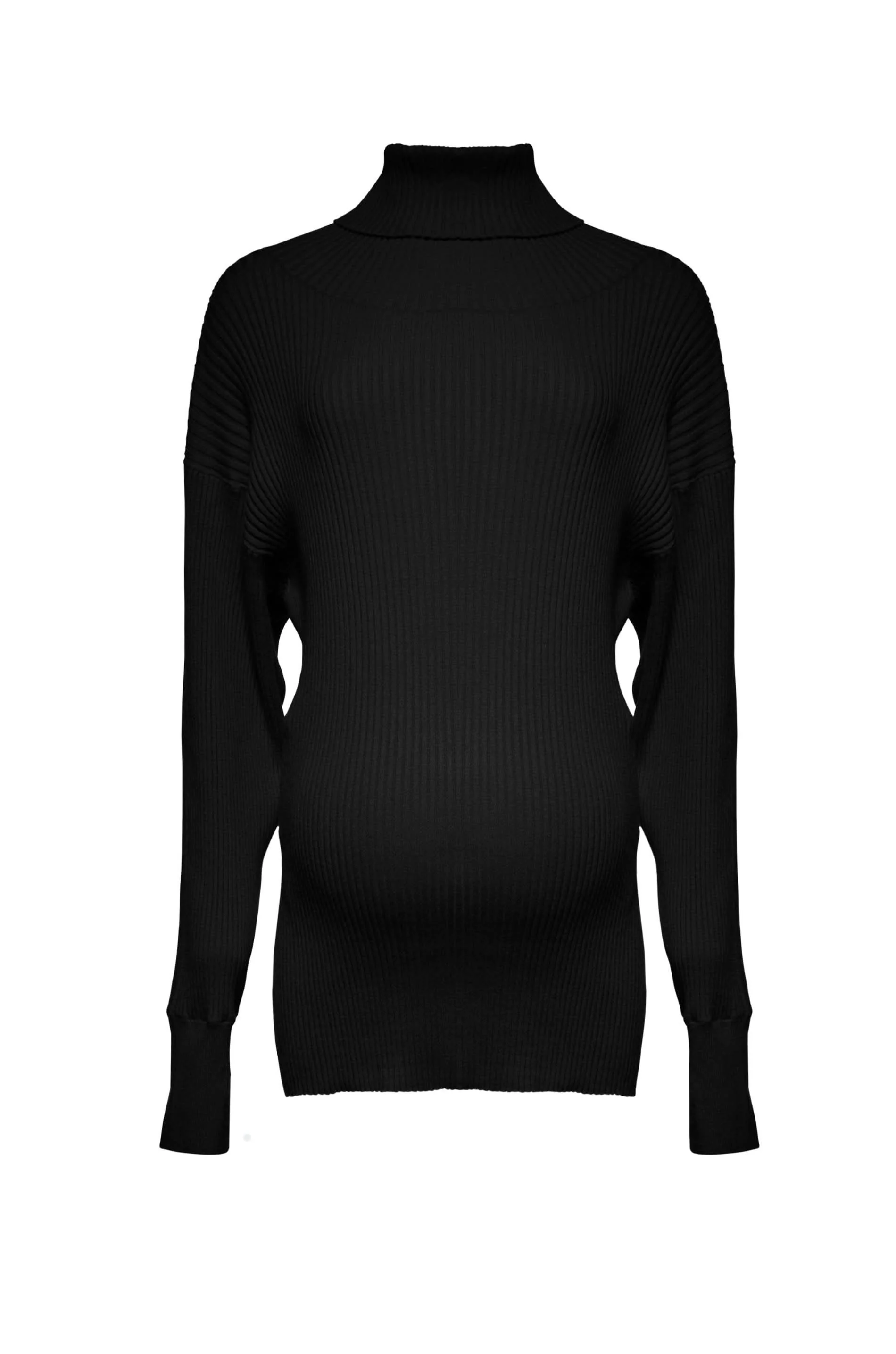 Cozy Knit Oversized Turtleneck Sweater - Image 9