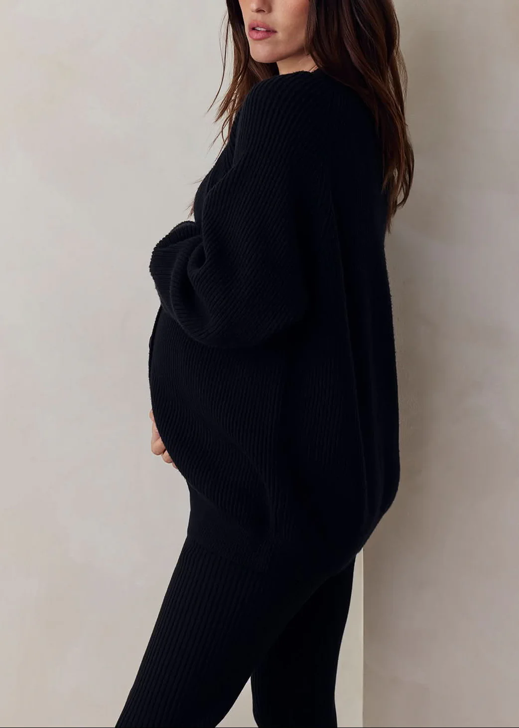 Cozy Knit Ribbed Cardigan - Image 11