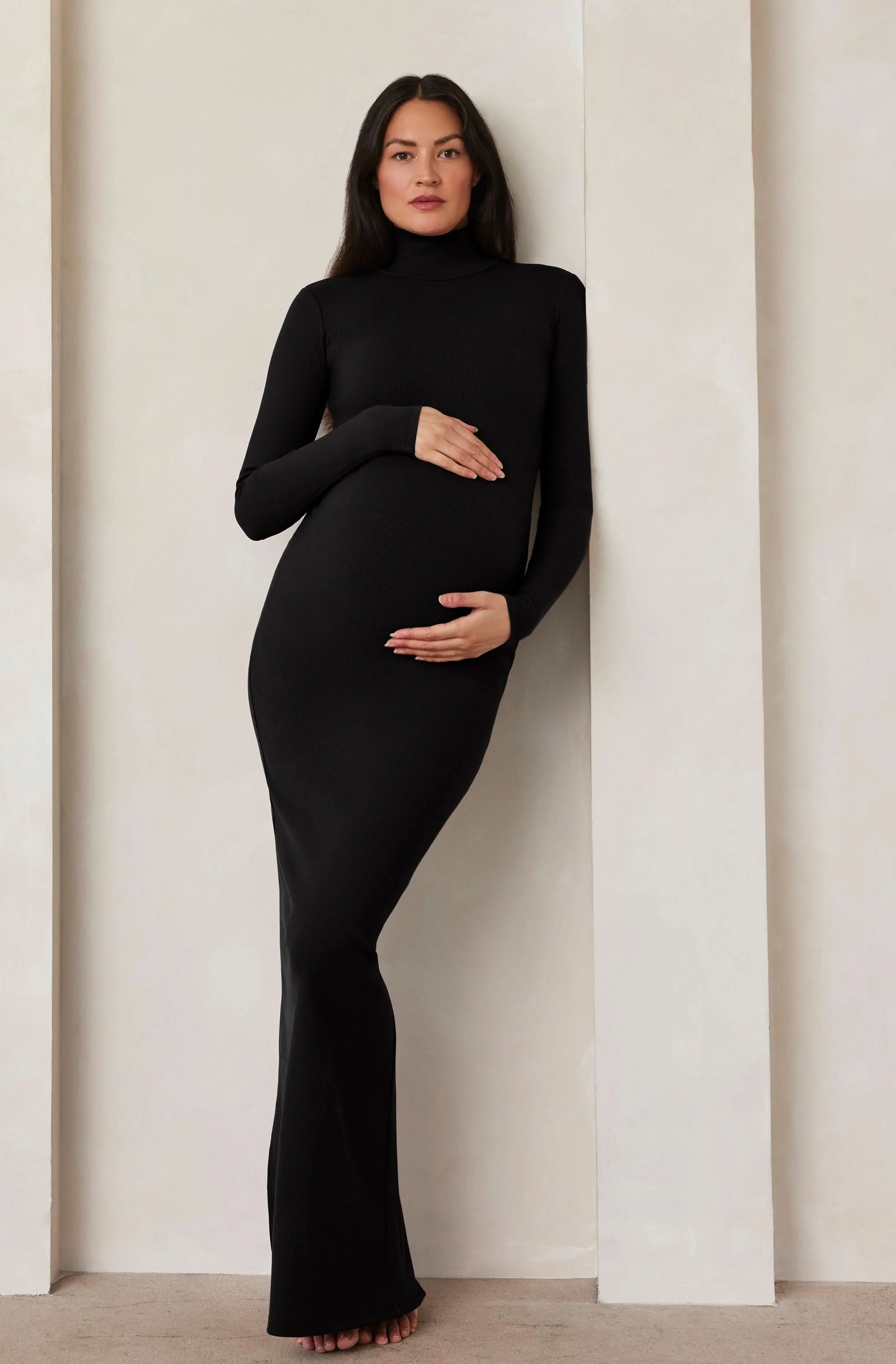 Sculpting Rib Long Sleeve Dress - Image 3