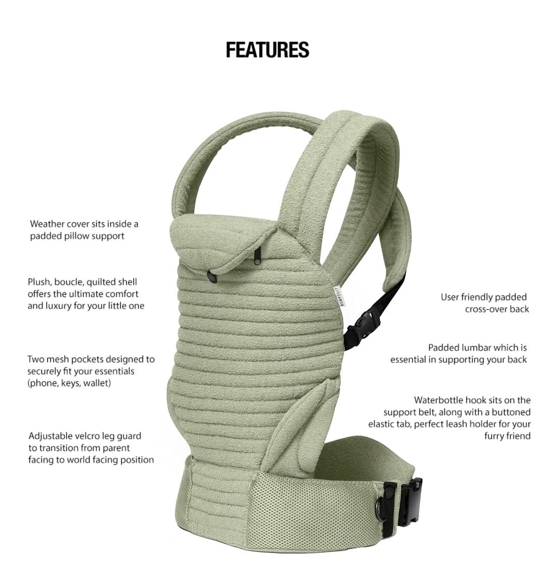 The Armadillo Baby Carrier - Matcha - Image 4