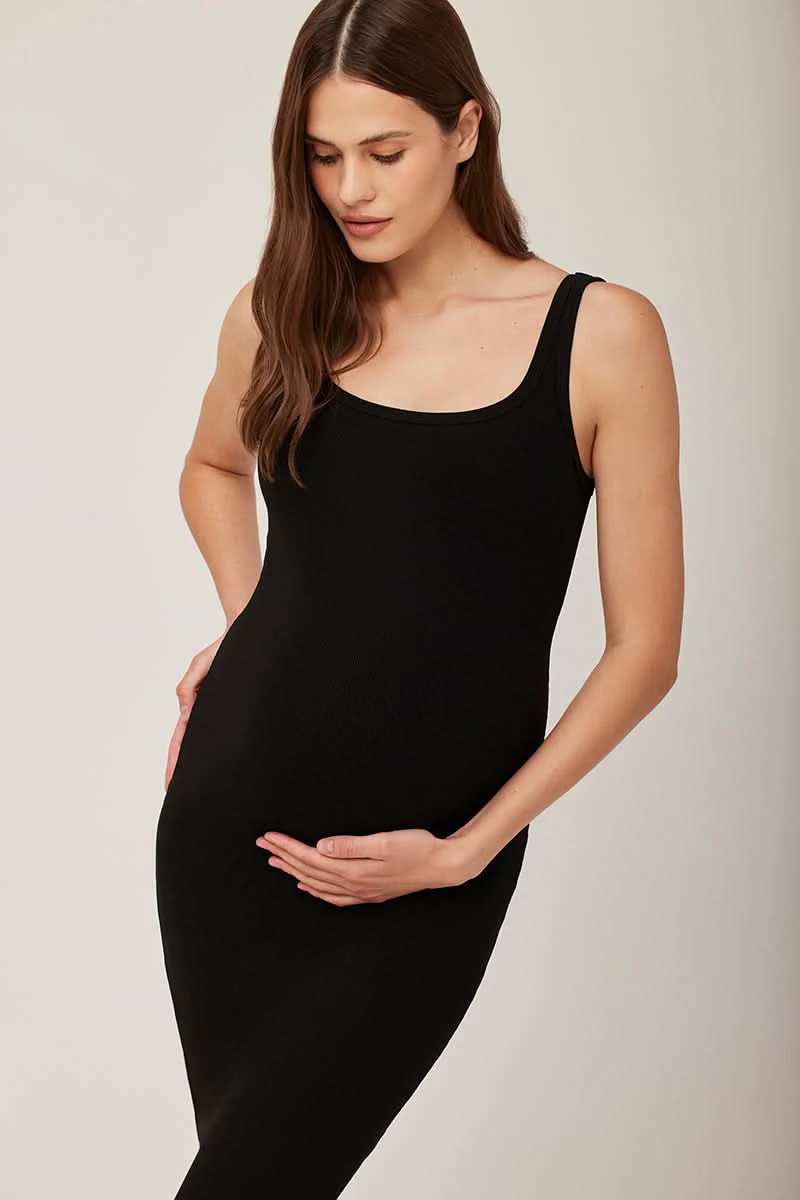 Sculpting Rib Midi Dress - Image 3