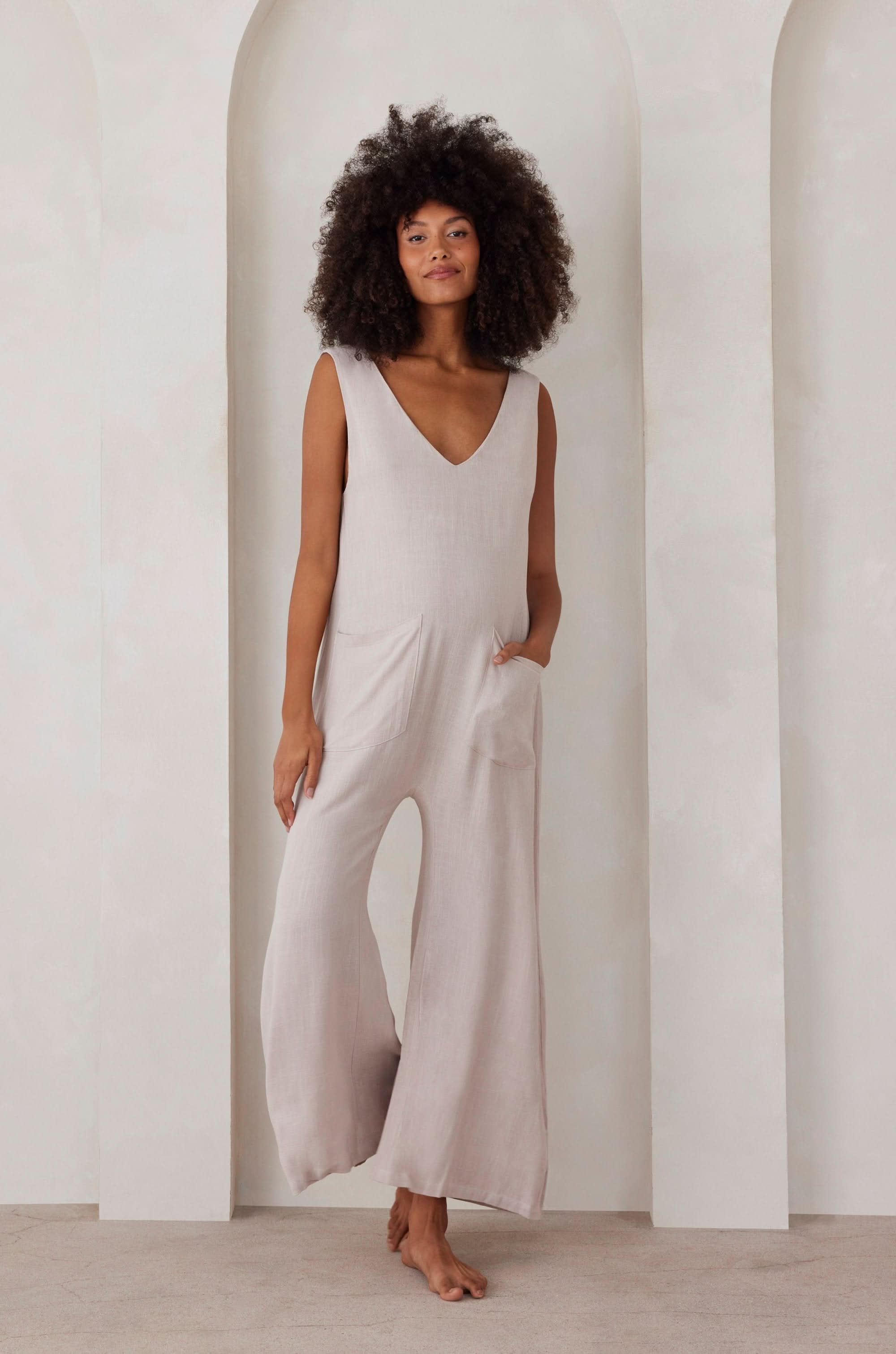 Oversized Linen Jumpsuit - Image 10